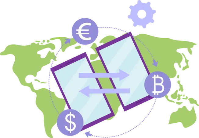 Money transfer  Illustration