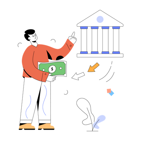 Money Transfer  Illustration