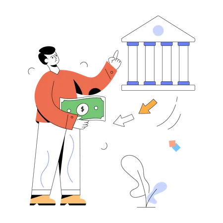 Money Transfer  Illustration