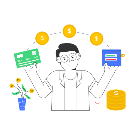 Money Transfer  Illustration