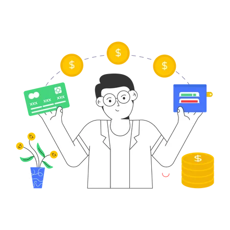 Money Transfer  Illustration