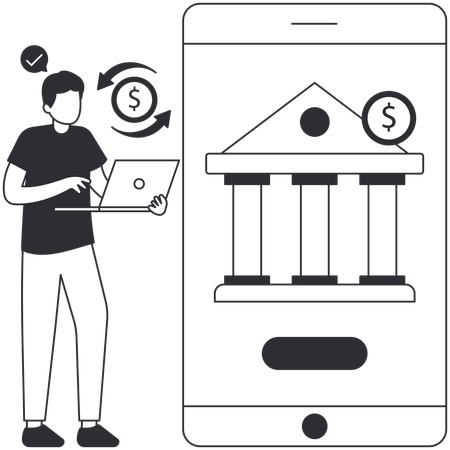 Money Transfer  Illustration