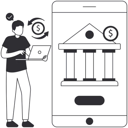 Money Transfer  Illustration