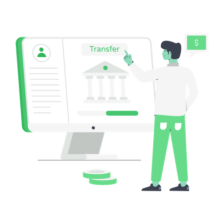 Money Transfer  Illustration