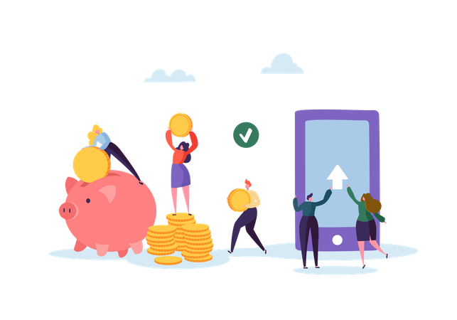 Money transfer  Illustration