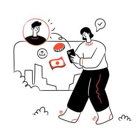 Money Transfer  Illustration