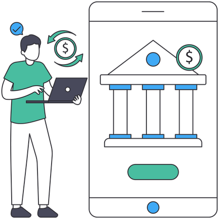 Money Transfer  Illustration