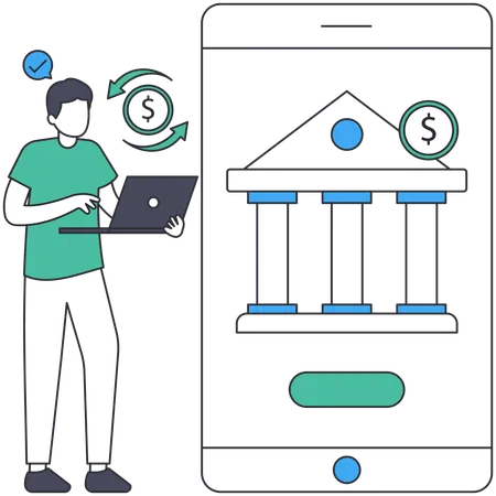 Money Transfer  Illustration