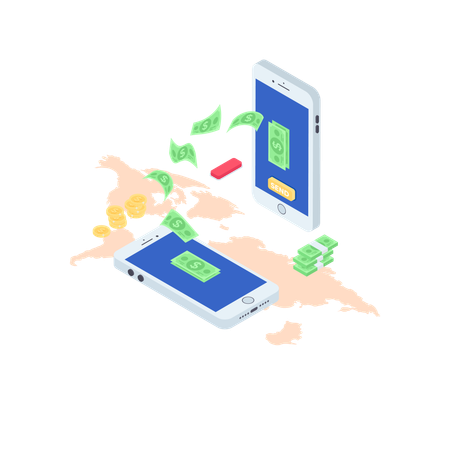 Money Transfer  Illustration