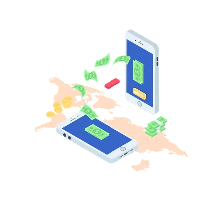 Money Transfer  Illustration