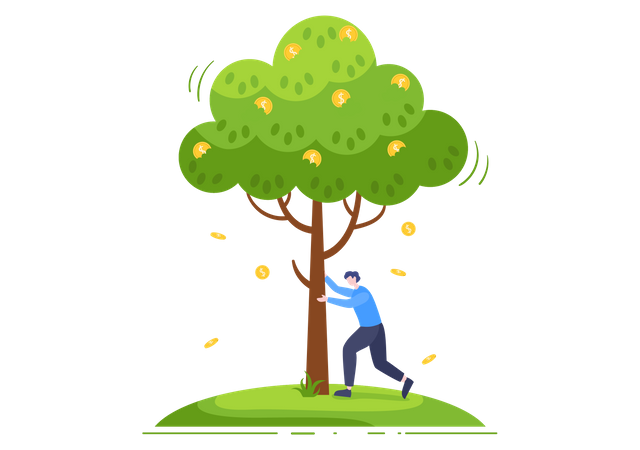 Money Tree  Illustration