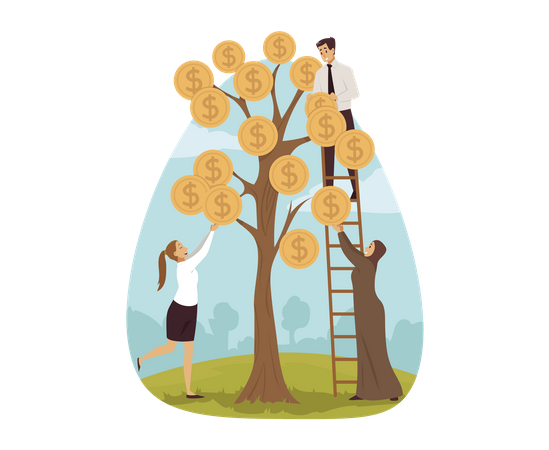 Money tree  Illustration