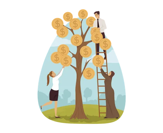 Money tree  Illustration