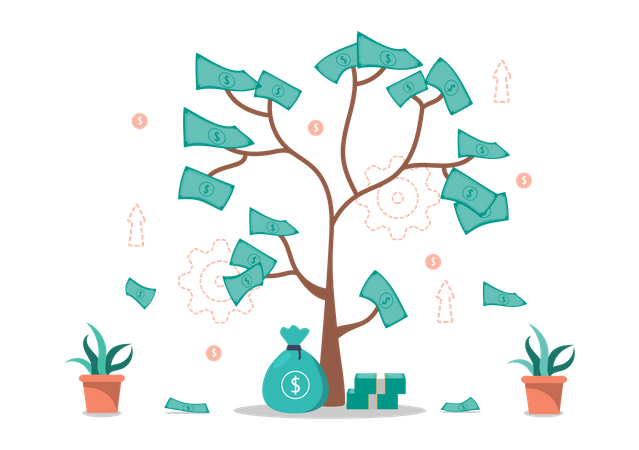 Money Tree  Illustration