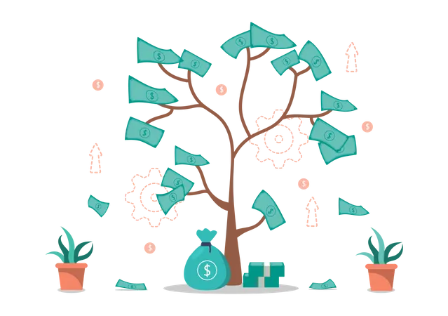 Money Tree  Illustration