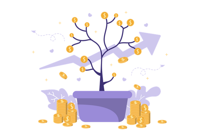 Money Tree  Illustration