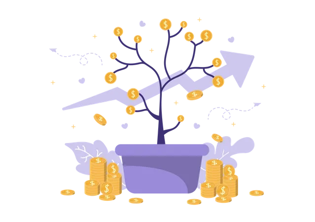 Money Tree  Illustration