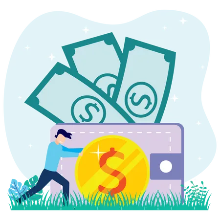 Money Wallet  Illustration