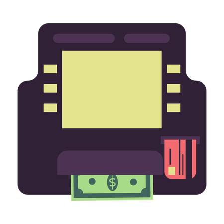 Money withdrawal  Illustration