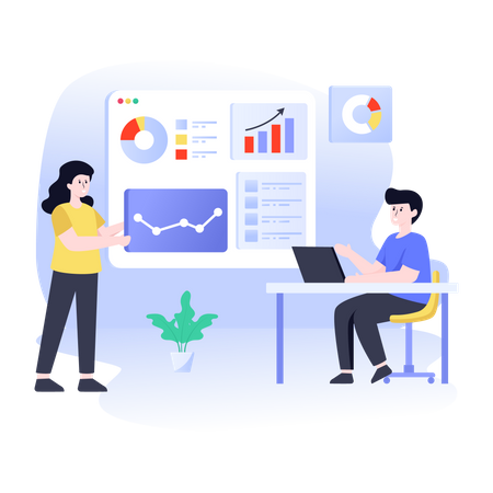 Monitoramento de negócios  Ilustração