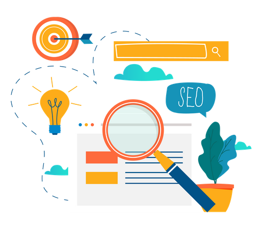 Monitoramento de sites por SEO  Ilustração