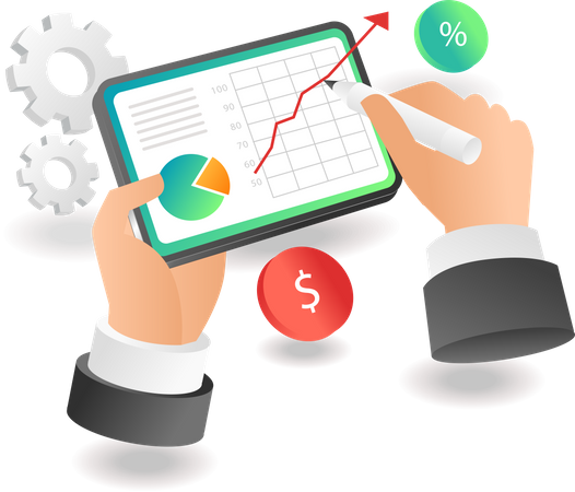 Monitoring Business Analyst Data  Illustration