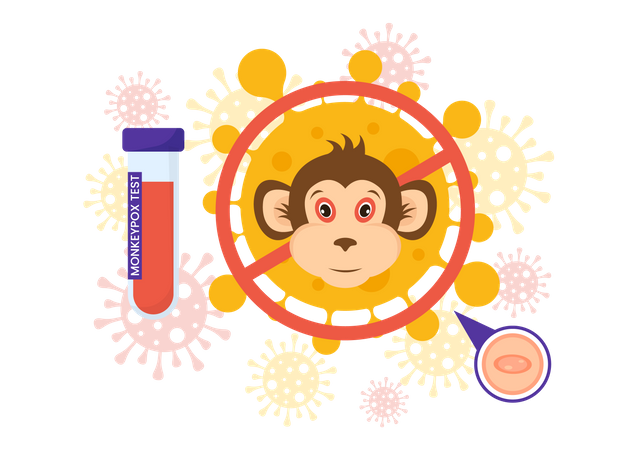 Monkeypox Outbreak  Illustration