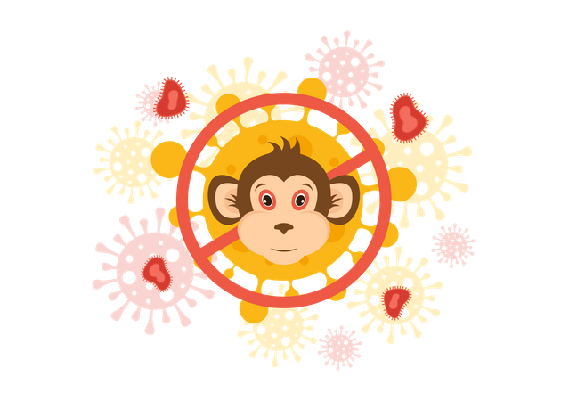 Monkeypox Outbreak  イラスト