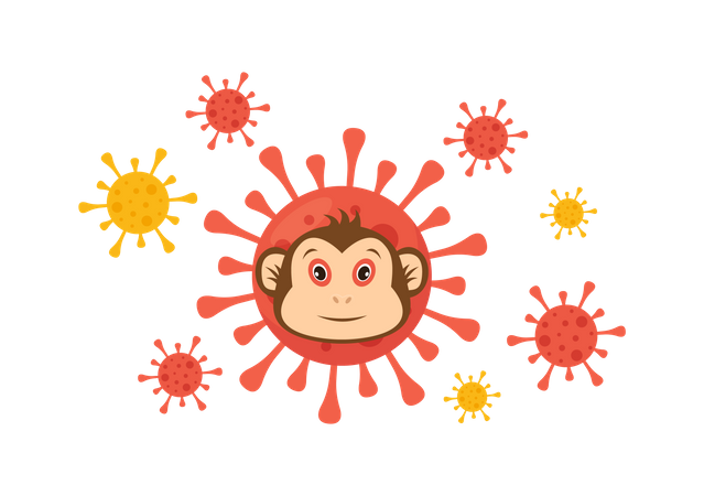 Monkeypox Outbreak  イラスト