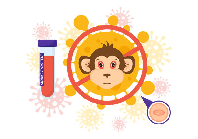 Monkeypox Outbreak  イラスト