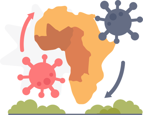Monkeypox Outbreak  イラスト
