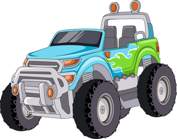 Monstertruck Auto  Illustration