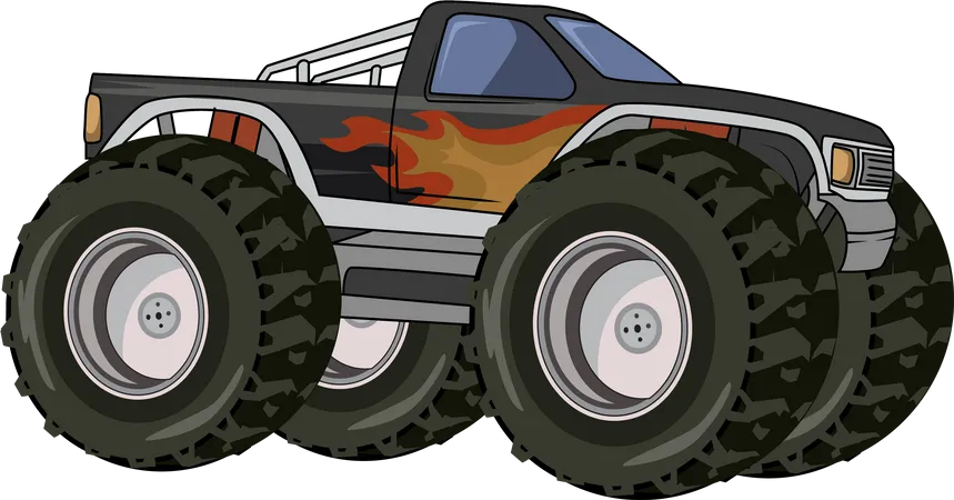 Monstertruck Auto  Illustration