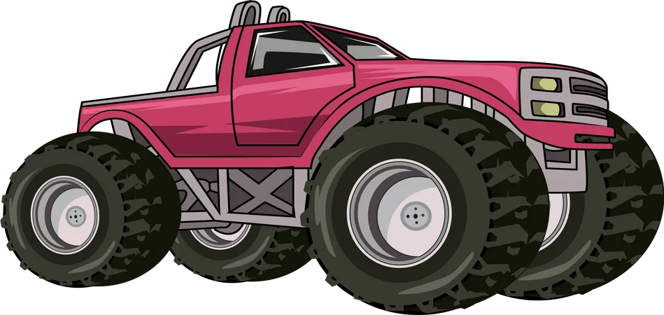 Monstertruck Auto  Illustration