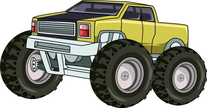 Monstertruck Auto  Illustration