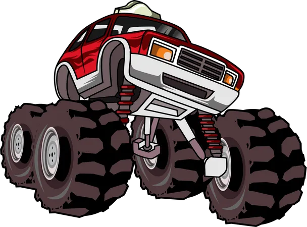 Monstertruck Auto  Illustration