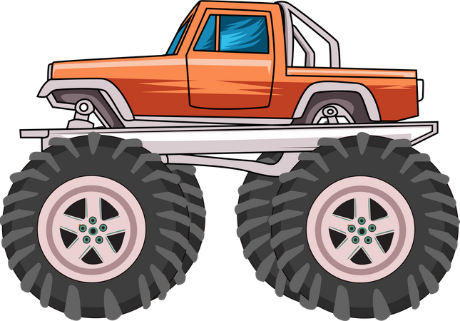 Monstertruck Auto  Illustration