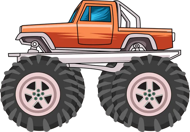 Monstertruck Auto  Illustration