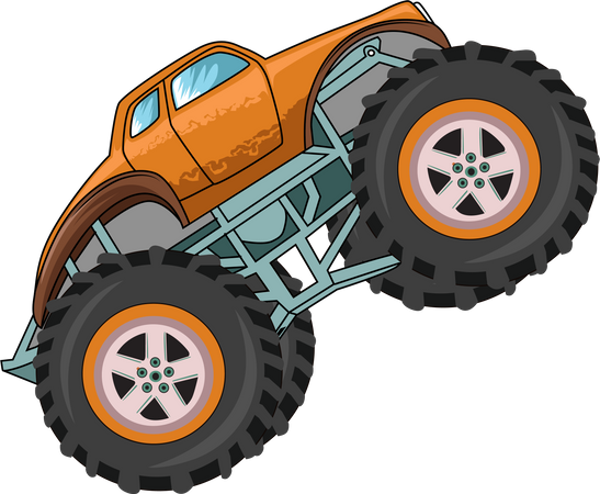 Monstertruck Auto  Illustration