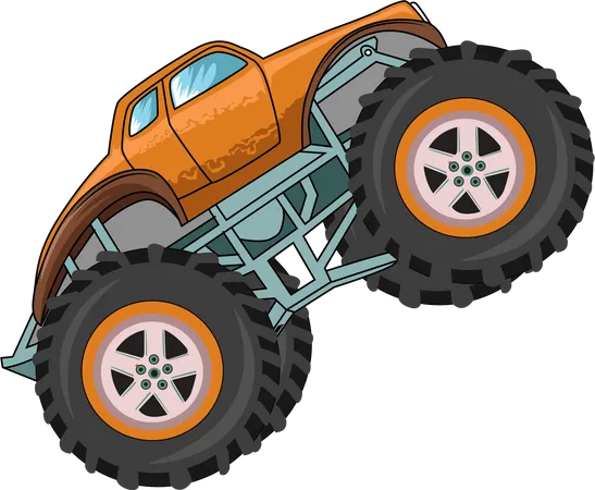 Monstertruck Auto  Illustration