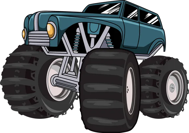 Monstertruck Auto  Illustration