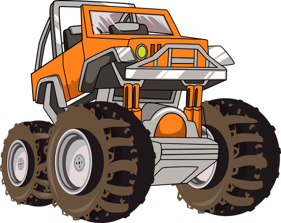 Monstertruck Auto  Illustration