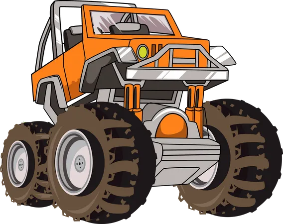 Monstertruck Auto  Illustration