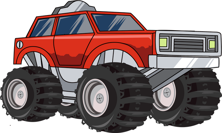 Monstertruck Auto  Illustration