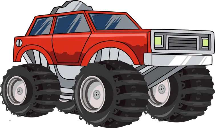 Monstertruck Auto  Illustration