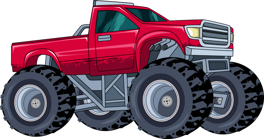 Monstertruck Auto  Illustration