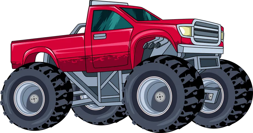 Monstertruck Auto  Illustration