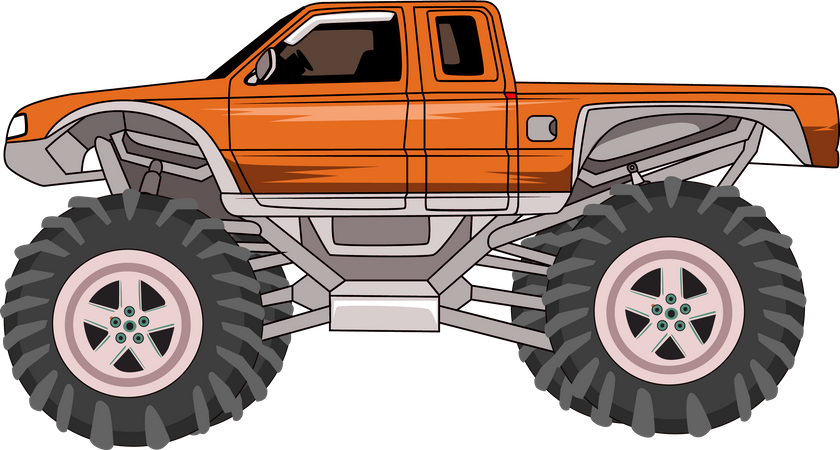 Monstertruck Auto  Illustration