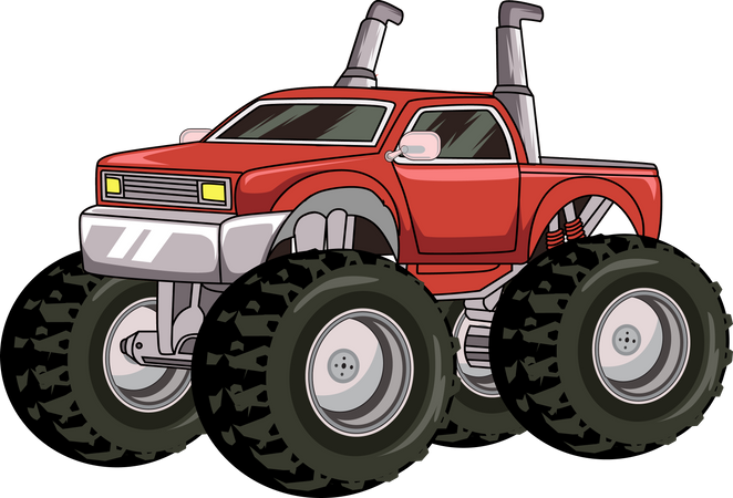 Monstertruck Auto  Illustration