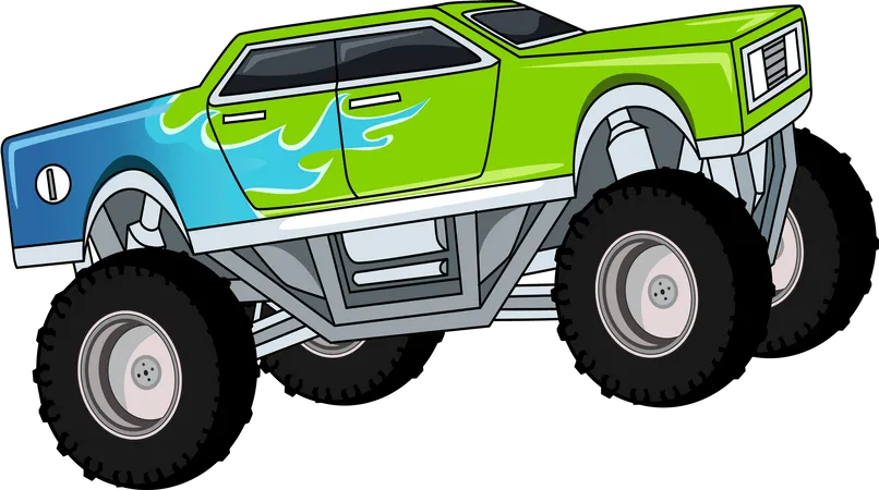 Cartoon Monster Truck Royalty Free SVG, Cliparts, Vectors, and Stock  Illustration. Image 30042068.